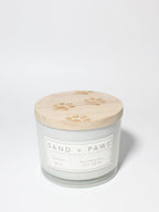 Sand + Paws Ocean Mist 12 oz scented candle