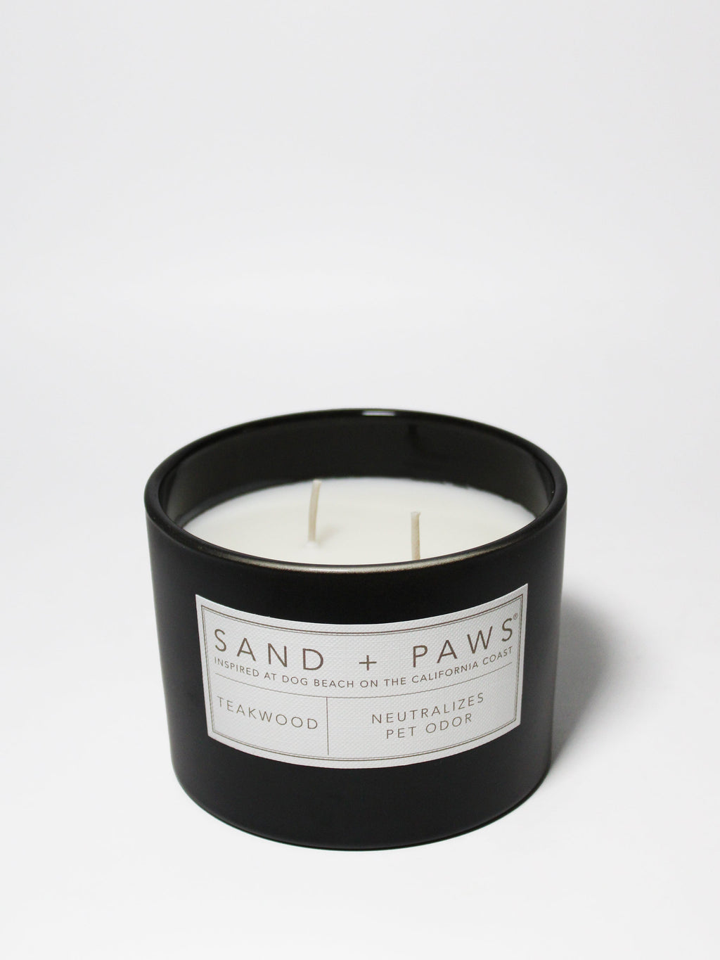 Sand + Paws Teakwood 12 oz scented candle