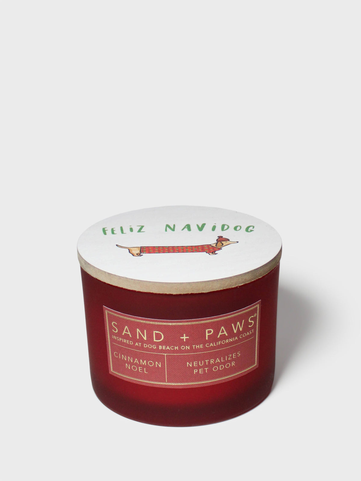 Sand + Paws Cinnamon Noel 12 oz scented candle