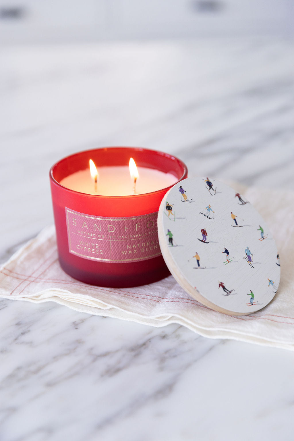 White Cypress 12 oz scented candle