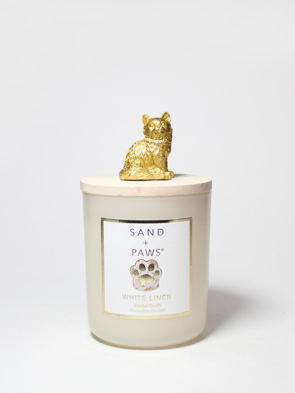 Sand + Paws White Linen 10 oz scented candle