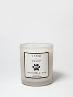 Sand + Paws Cashmere & Linen 10 oz scented candle