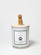 Sand + Paws Vanilla Sandalwood 10 oz scented candle