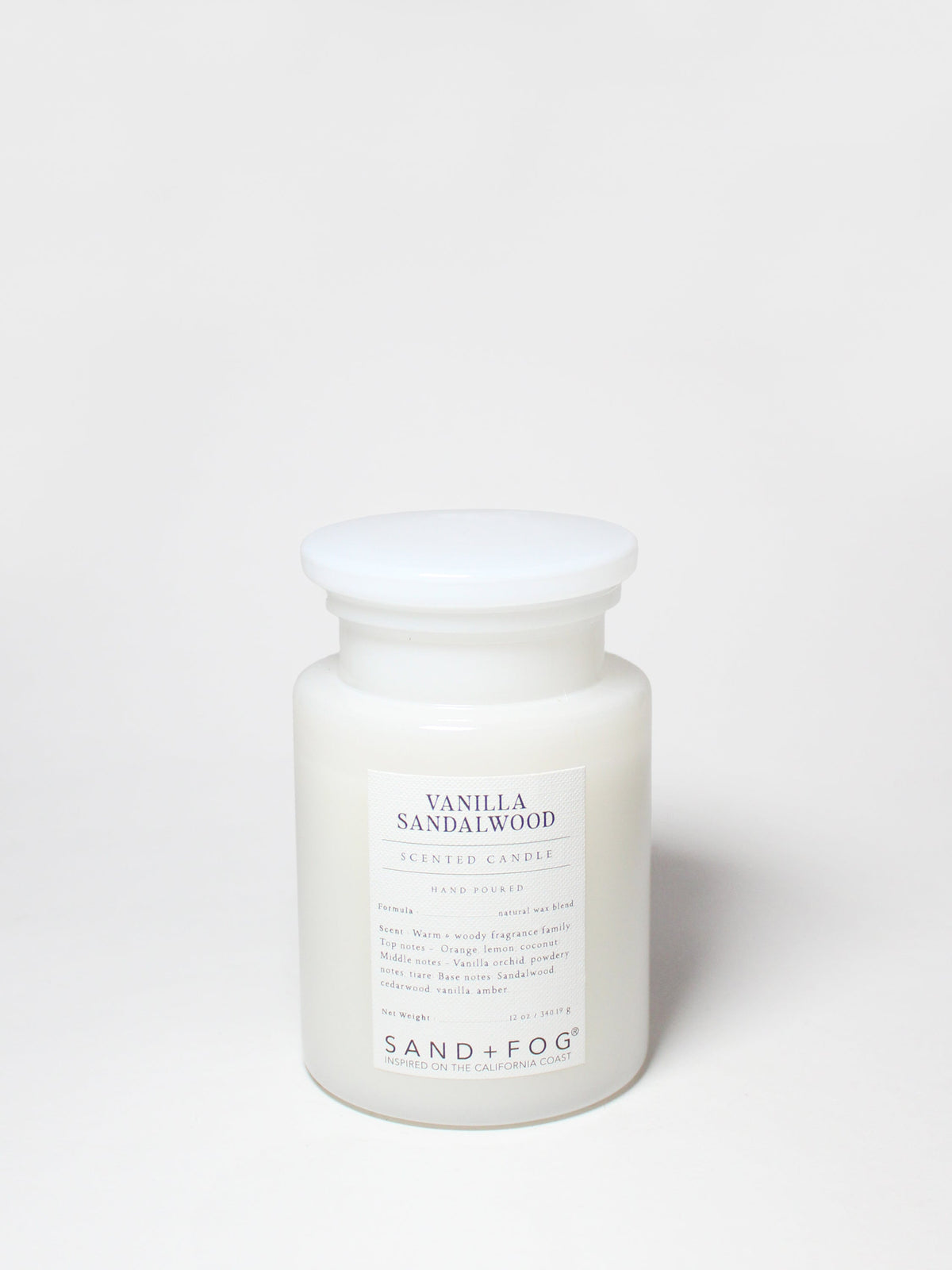 Vanilla Sandalwood 12 oz scented candle