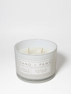 Sand + Paws Vanilla & Amber 12 oz scented candle