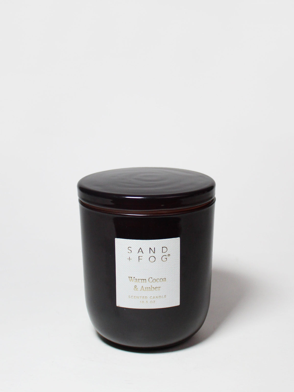 Warm Cocoa & Amber 10.5 oz scented candle